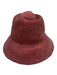 Madewell Cherry Red Raffia Straw Bucket Hat Cherry Red / S/M