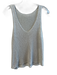 No Brand Size Est S Tan Cotton Blend Knit Sleeveless V Neck Tank Top Top Tan / Est S