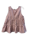 Love Riche Size Medium Pink & Green Polyester Sleeveless Plaid V Neck Top Pink & Green / Medium