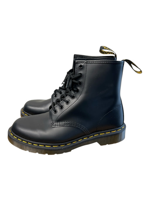 Dr. Martens Shoe Size 9 Black Leather Almond Toe lace up Rubber Sole Boots Black / 9
