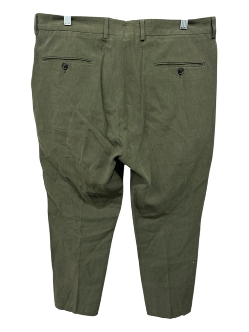 Todd Snyder Size 34 Green Linen Zip Fly Men's Pants Green / 34