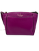 Kate Spade Fuchsia Pink Pebbled Leather Zip Top pocket Crossbody Bag Fuchsia Pink / Small