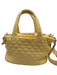 MZ Wallace Butter Yellow Nylon Quilted Top Handle Zip Crossbody Strap Bag Butter Yellow / S