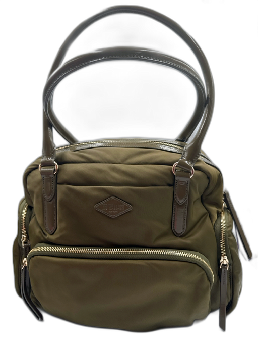 MZ Wallace Olive Green Nylon Rolled Handle Crossbody Strap Shoulder Bag Olive Green / M