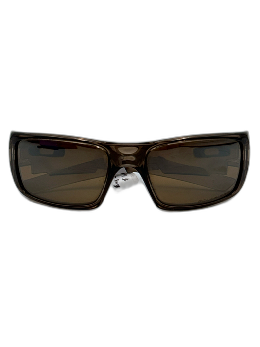 Oakley Brown Plastic injected Wrap Around Sunglasses Brown