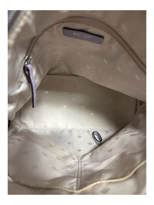 Kate Spade Lilac Leather Pebbled Detachable Strap Crossbody Bag Lilac
