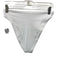 B Swim Size L White Nylon & Spandex Ribbed High Waist BOTTOM ONLY Swimsuit White / L