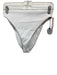 B Swim Size L White Nylon & Spandex Ribbed High Waist BOTTOM ONLY Swimsuit White / L