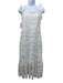 Likely Size 8 White Polyester Crochet Midi Lace Overlay Sleeveless Dress White / 8