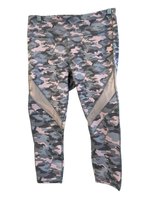 Powerhold Fabletics Size M Grey, Pink, & Multi Polyester Blend Low Rise Pants Grey, Pink, & Multi / M