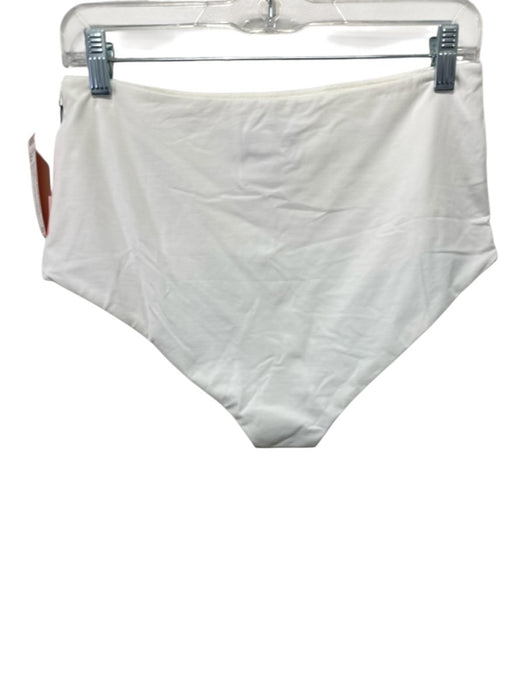 Marysia Size L White Polyamide & Elastane Surplice High Rise Swimsuit White / L