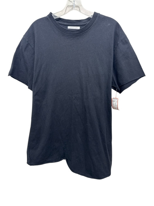 John Elliot Size 2 Black Cotton Solid Men's Short Sleeve Black / 2