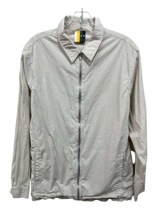 Kith Size M Beige Cotton Solid Zipper Men's Jacket Beige / M