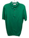 John Smedley Size M Green Cotton Solid Polo Men's Short Sleeve Green / M