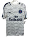 Nike Size M White & Blue Polyester Jersey Men's Short Sleeve White & Blue / M