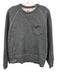 Champion Size M Gray Cotton Blend Heathered Sweatshirt Crew Long Sleeve Shirt Gray / M