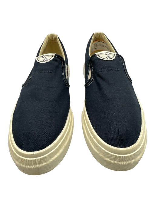 S.W.C. Shoe Size 43 Blue & White Canvas Solid Sneaker Men's Shoes Blue & White / 43