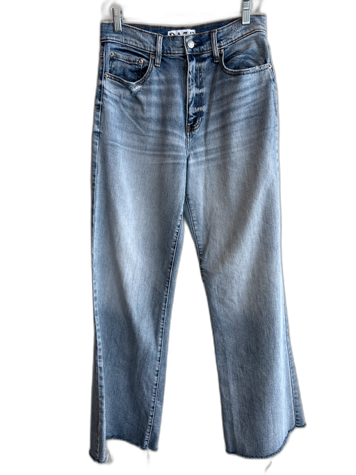 DAZE Size 28 Light Wash Denim Cotton Mid Rise Wide Leg Zipper Fly Jeans Light Wash Denim / 28