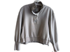 Varley Size Medium Light Moss Green Cotton Blend Long Sleeve Half Snap Top Light Moss Green / Medium