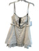 For Love & Lemons Size Large Cream Cotton Button Down Spaghetti Strap Lace Dress Cream / Large