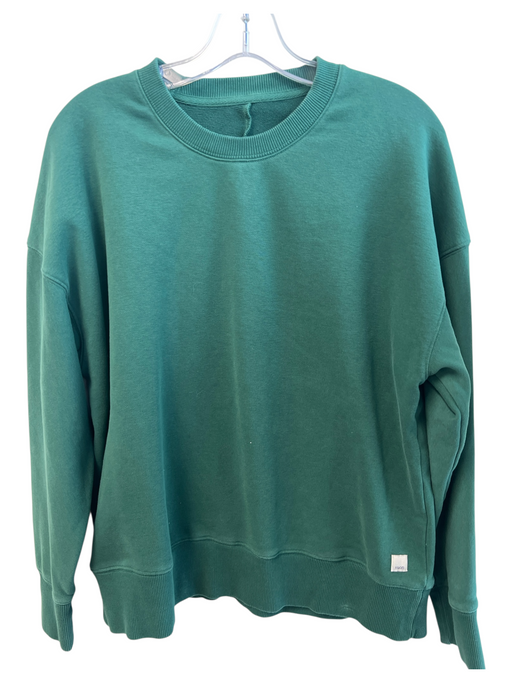 Vuori Size Est M/L Green Cotton Blend Crew Neck Long Sleeve Sweatshirt Green / Est M/L