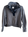 Varley Size Medium Dark Gray No Fabric Tag Side Slits High Neck Black Trim Top Dark Gray / Medium