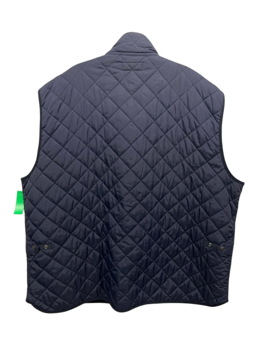 Polo Ralph Lauren Size 4XL Navy Nylon Zip & Snap Men's Vest Navy / 4XL