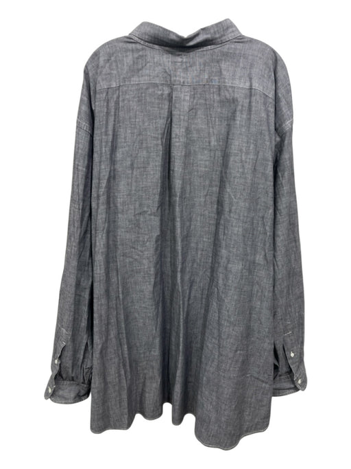 Polo Ralph Lauren Size 5XL Gray Cotton Button Down Men's Long Sleeve Shirt Gray / 5XL
