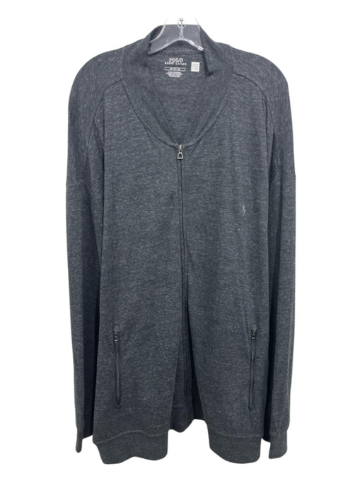 Polo Ralph Lauren Size 5XL Gray Cotton Blend Zip Up Men's Jacket Gray / 5XL