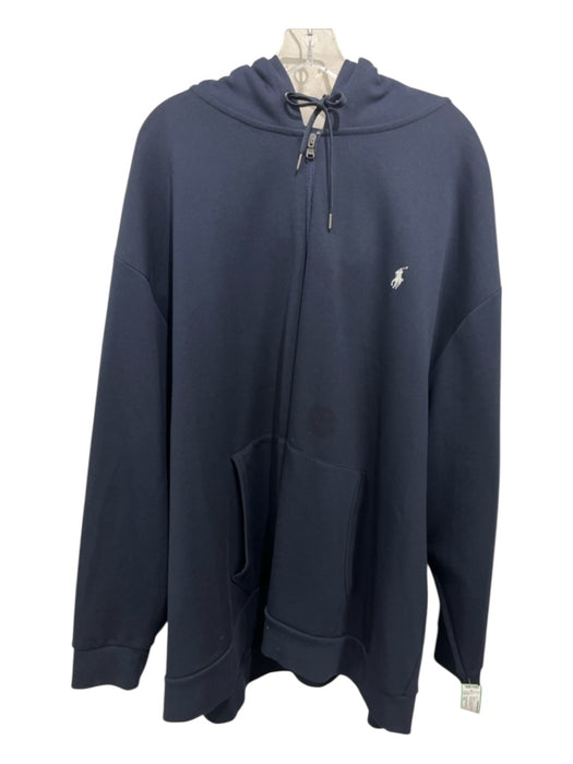 Polo Ralph Lauren Size 5XL Navy Polyester & Cotton Zip Up Men's Jacket Navy / 5XL