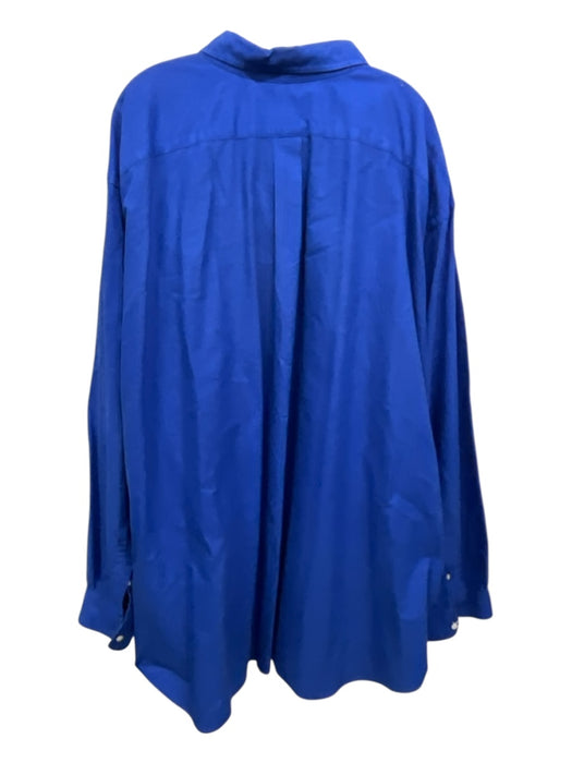 Polo Ralph Lauren Size 4XL Blue Cotton Button Down Men's Long Sleeve Shirt Blue / 4XL