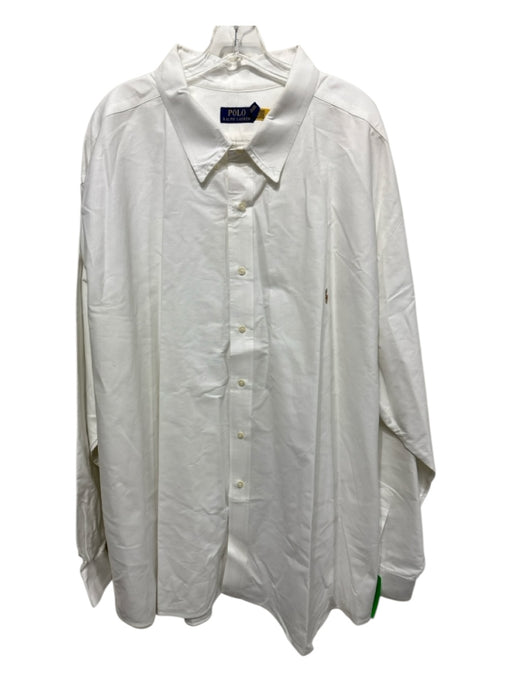 Polo Ralph Lauren Size 5XL Whiskey & White Cotton Button Down Long Sleeve Shirt Whiskey & White / 5XL