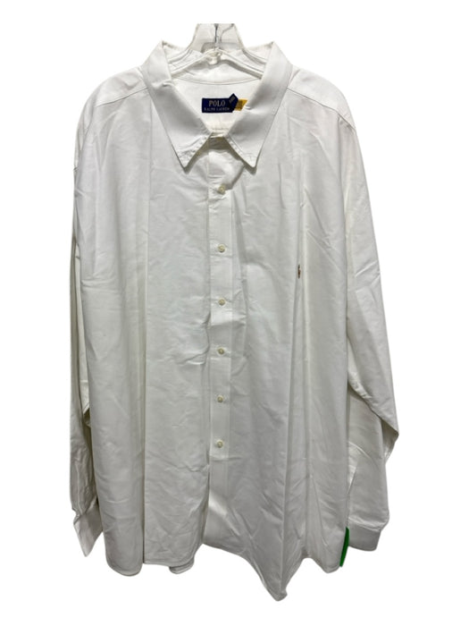 Polo Ralph Lauren Size 5XL Whiskey & White Cotton Button Down Long Sleeve Shirt Whiskey & White / 5XL