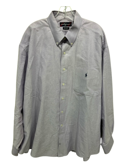 Polo Ralph Lauren Size 4XL Purple Cotton Button Down Men's Long Sleeve Shirt Purple / 4XL