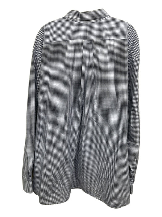 Polo Ralph Lauren Size 4XL Blue & White Cotton Gingham Men's Long Sleeve Shirt Blue & White / 4XL