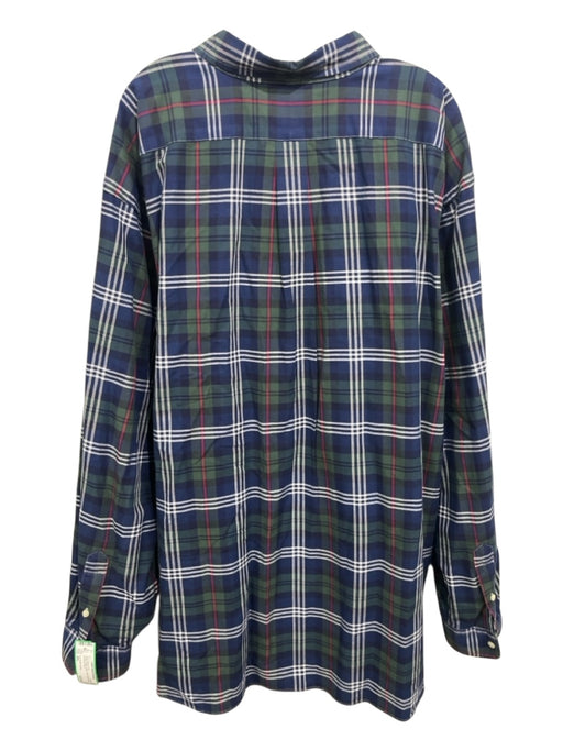 Polo Ralph Lauren Size 4XL Green & Multi Cotton Plaid Men's Long Sleeve Shirt Green & Multi / 4XL