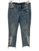 ALLSAINTS Size 26 Medium Wash Cotton Denim Zip Fly Mid Rise Embroidered Jeans Medium Wash / 26