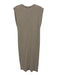 Zara Size S Beige Cotton & Elastane Sleeveless Rib Knit Midi Dress Beige / S