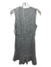 Saylor Size XS Silver Gray Nylon & Polyester Sequin Sleeveless V Neck Dress Silver Gray / XS