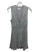 Saylor Size XS Silver Gray Nylon & Polyester Sequin Sleeveless V Neck Dress Silver Gray / XS