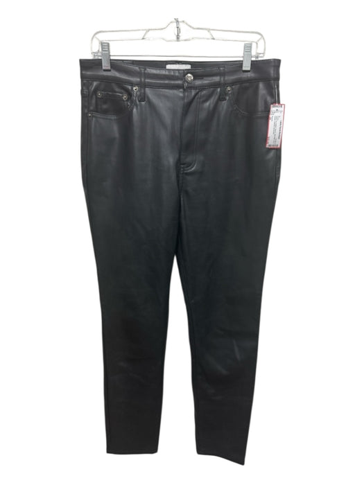 Pistola Size 29 Black PU leather Skinny Mid Rise Zip & Button Pockets Pants Black / 29