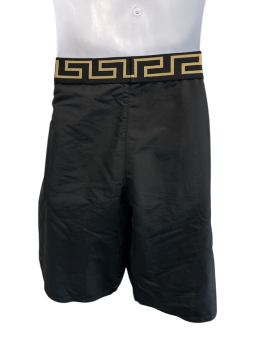 Versace Size 7 black & gold Polyester Men's Shorts black & gold / 7
