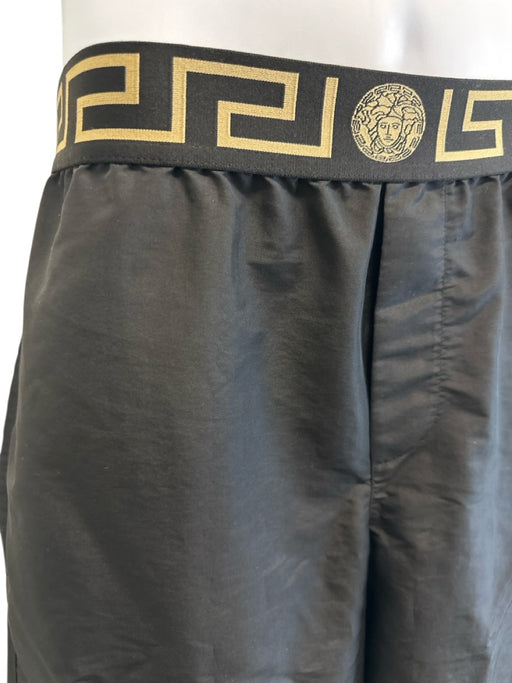 Versace Size 7 black & gold Polyester Men's Shorts black & gold / 7