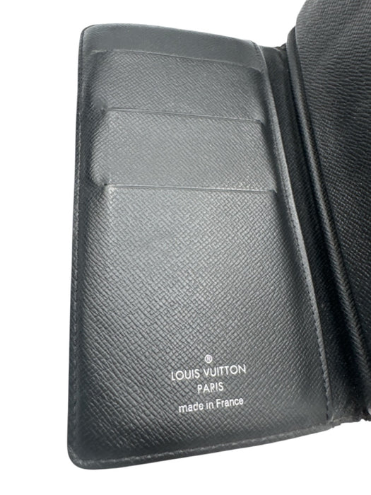 Louis Vuitton AS IS Black & Gray Leather Damier Men's Wallet Black & Gray