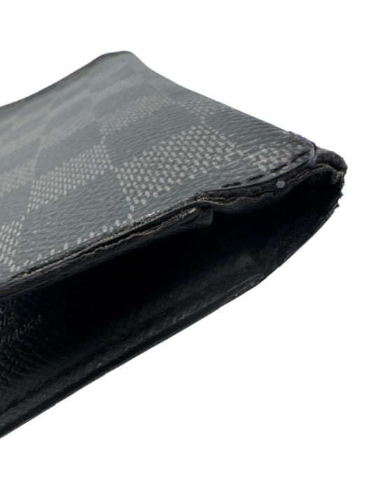 Louis Vuitton AS IS Black & Gray Leather Damier Men's Wallet Black & Gray