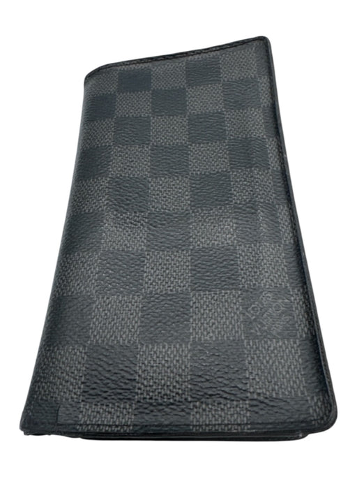 Louis Vuitton AS IS Black & Gray Leather Damier Men's Wallet Black & Gray
