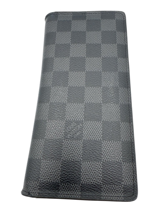 Louis Vuitton Black & Gray Leather Damier Men's Wallet Black & Gray