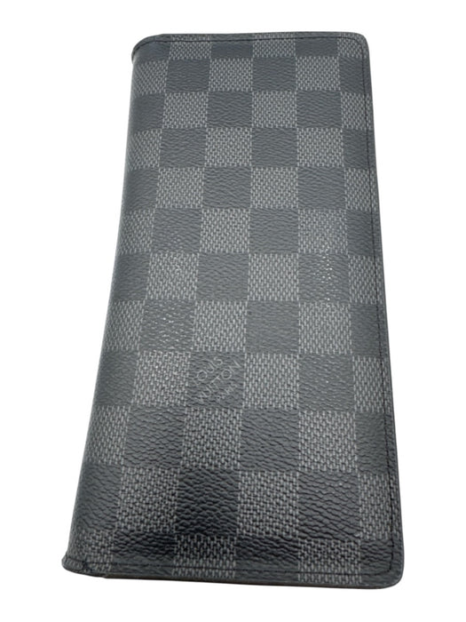 Louis Vuitton Black & Gray Leather Damier Men's Wallet Black & Gray