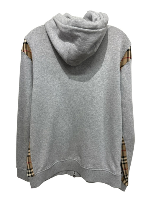 Burberry Size M Gray Cotton Zip Up Hoodie Men's Jacket Gray / M