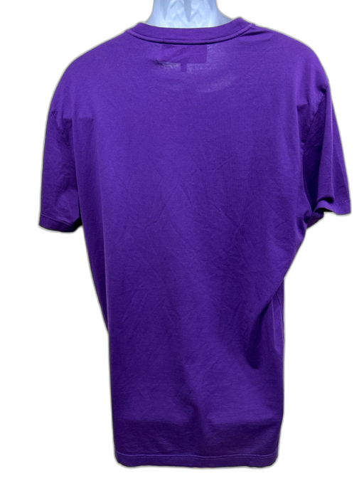 Dolce & Gabbana AS IS Size 54 Purple, Yellow, Multi Cotton Graphic Short Sleeve Purple, Yellow, Multi / 54